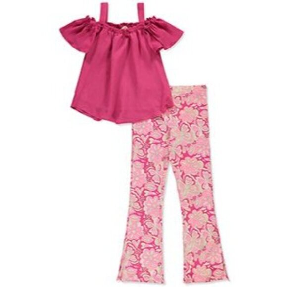 GIRLS' 2-PIECE HIPPY PANTS SET OUTFIT - Picture 2 of 4